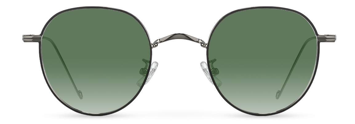 Lentes Indiana Black & Silver