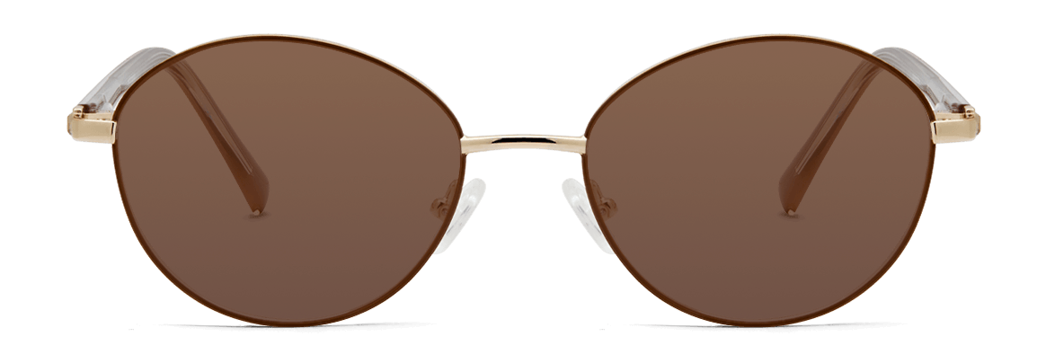 Lentes Hanny Brown & Gold
