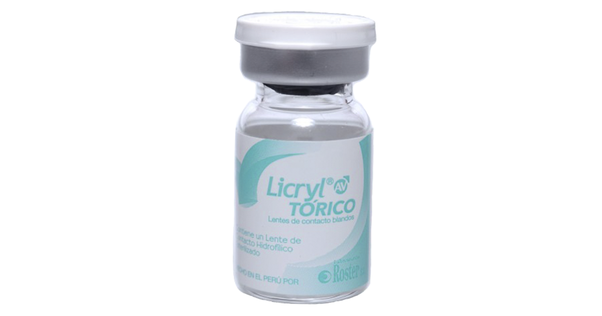 lentes de contacto para astigmatismo Licryl 55XL Tórico AV - Serie 3