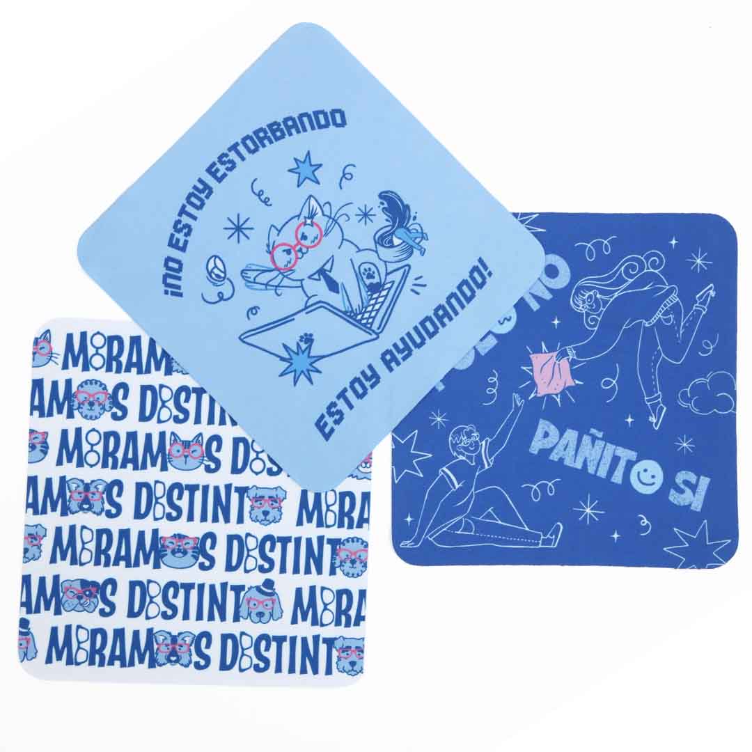 Pack 3 paños de microfibra